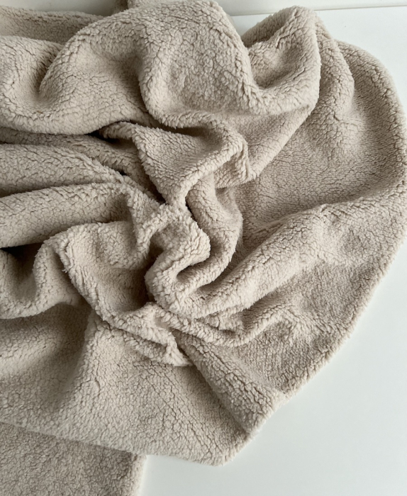 Teddy / moumoute bouclé coloris grège