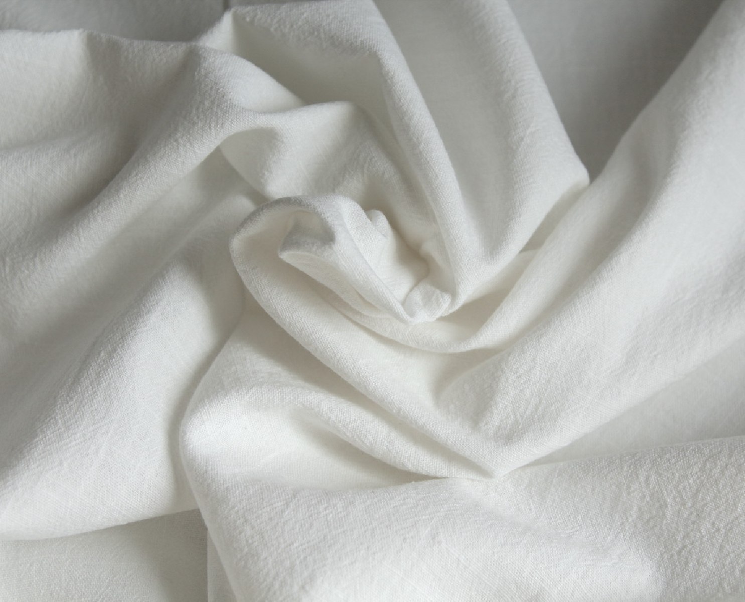 Coton lavé bio coloris blanc cassé