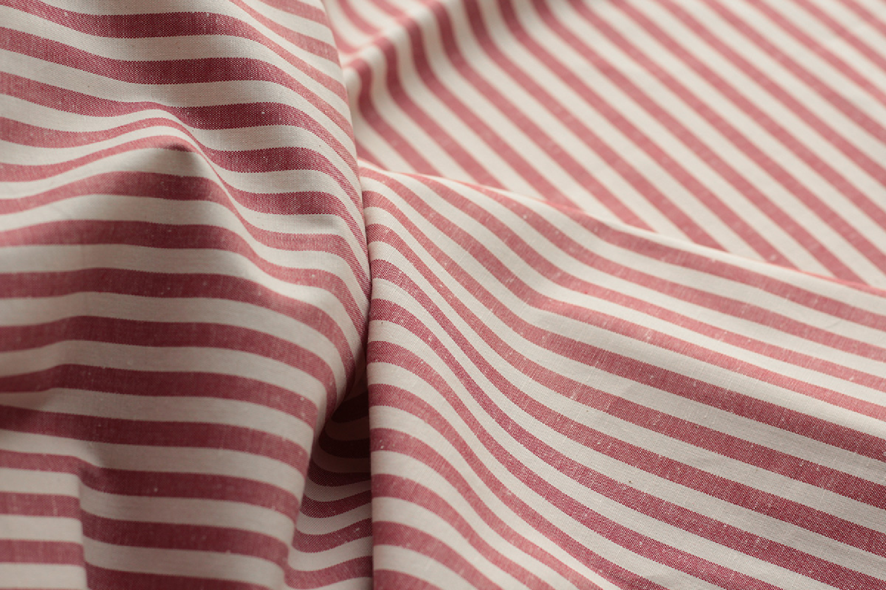 copy of Coton chiné aspect brut rayures moyennes 7mm coloris bleu marine / écru