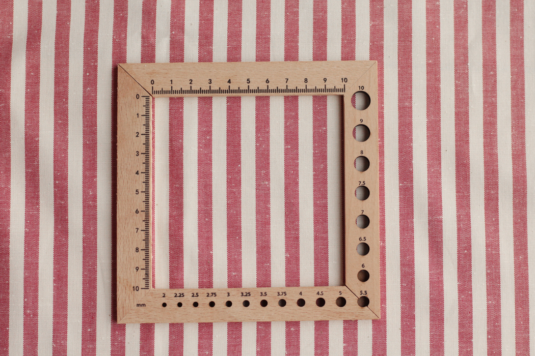 copy of Coton chiné aspect brut rayures moyennes 7mm coloris bleu marine / écru