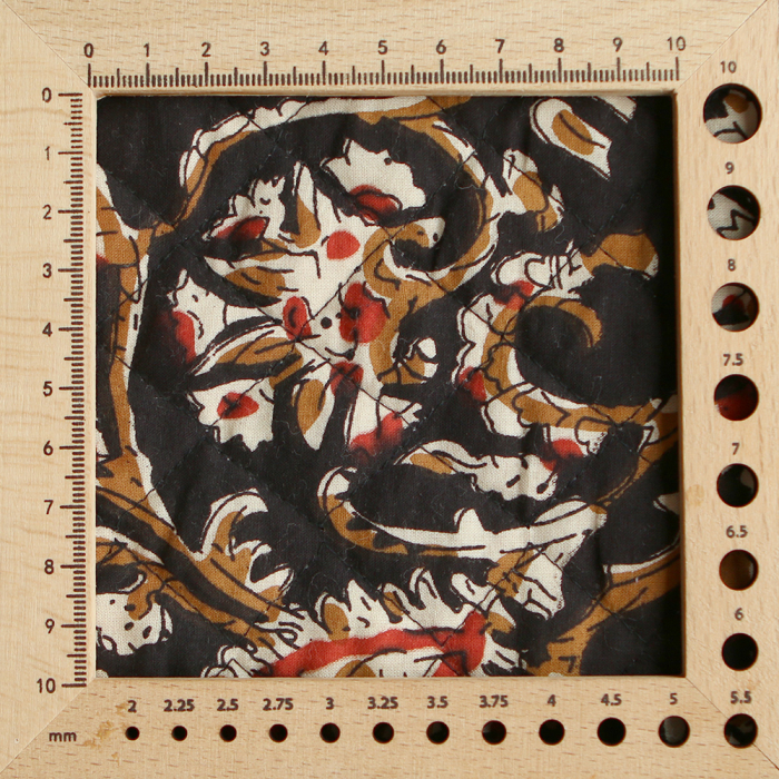 copy of Rani & Pallavi - Tissu indien matelassé double face coton hand block teal largeur 100cm