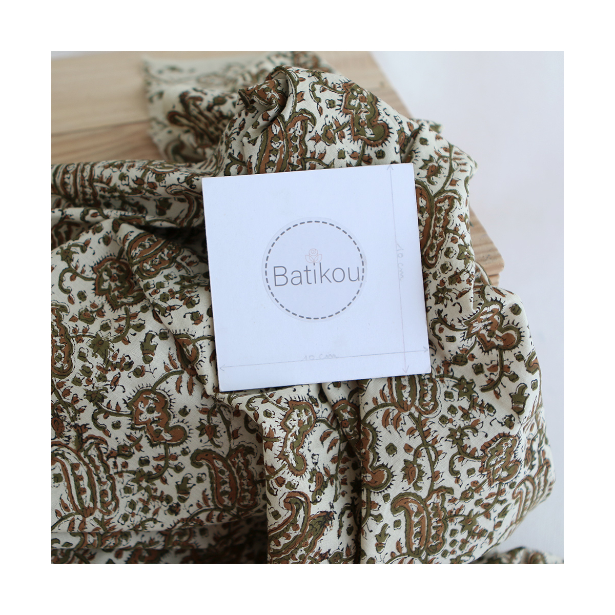 Neela - Tissu indien coton hand block traditionnel