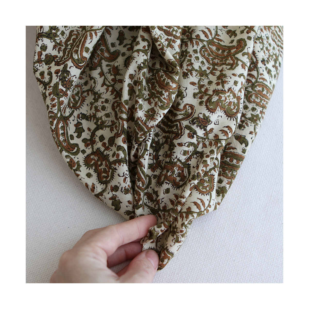 Neela - Tissu indien coton hand block traditionnel