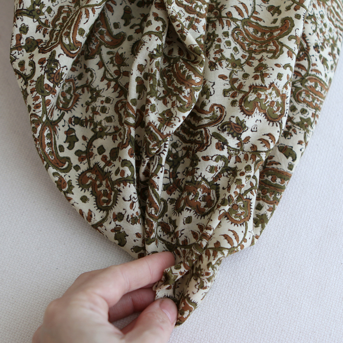 Neela - Tissu indien coton hand block traditionnel