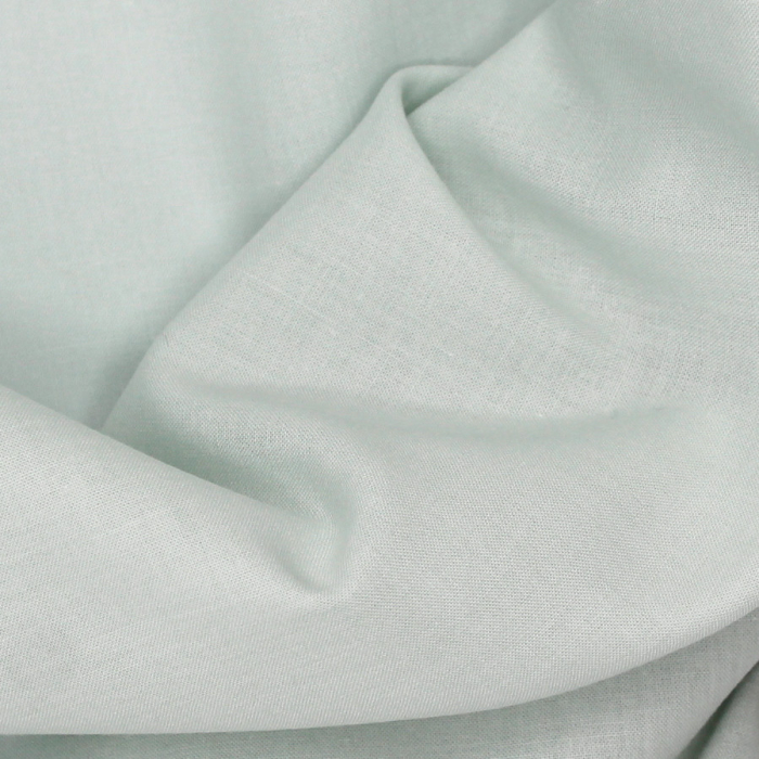 Voile de coton organique uni coloris vert opaline
