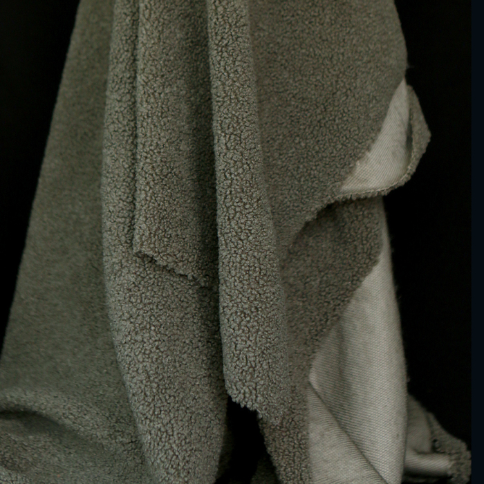 Dolly - Teddy / moumoute sherpa bouclettes kaki