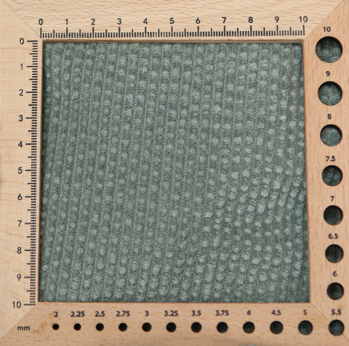 Norton - Velours à côtes doublé moumoute / fourrure sauge