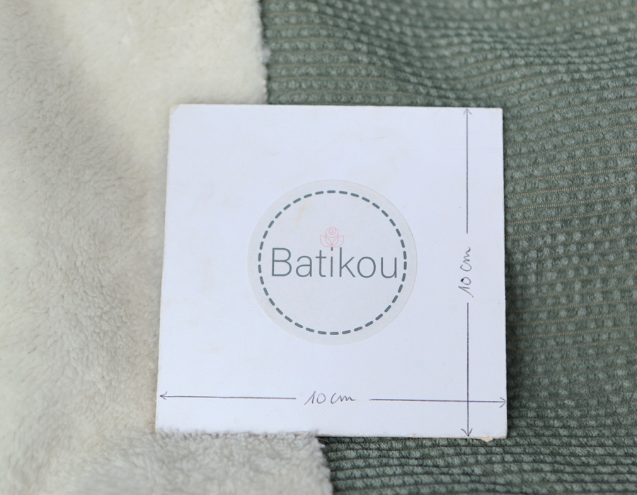 Norton - Velours à côtes doublé moumoute / fourrure sauge