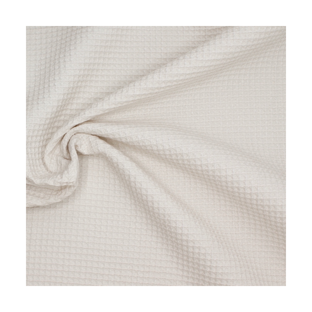 Coton BIO nid d'abeille coloris sable