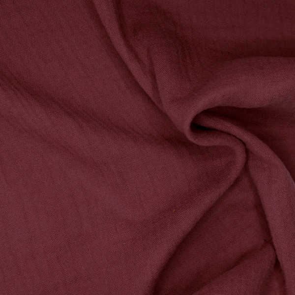 Double gaze de coton BIO unie tomette