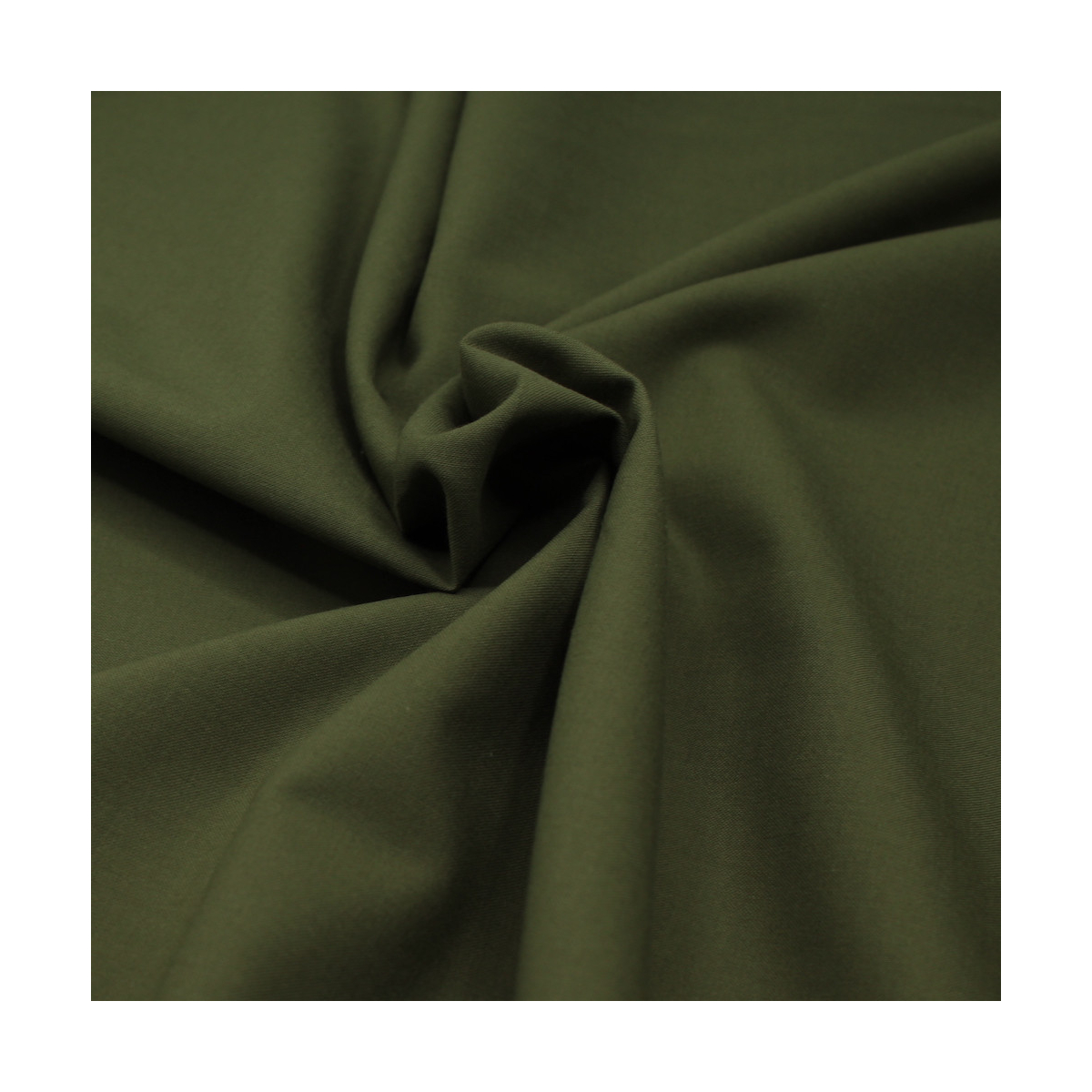 Popeline de coton douce qualité SWEET coloris uni olive