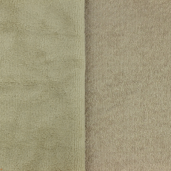 Eponge bambou / coton doudou coloris taupe