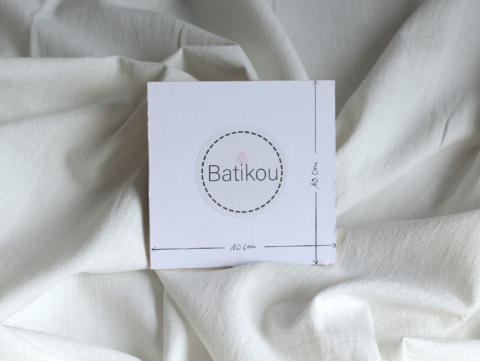 Coton lavé bio coloris blanc cassé