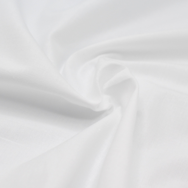 Popeline de coton douce qualité SWEET coloris uni blanc