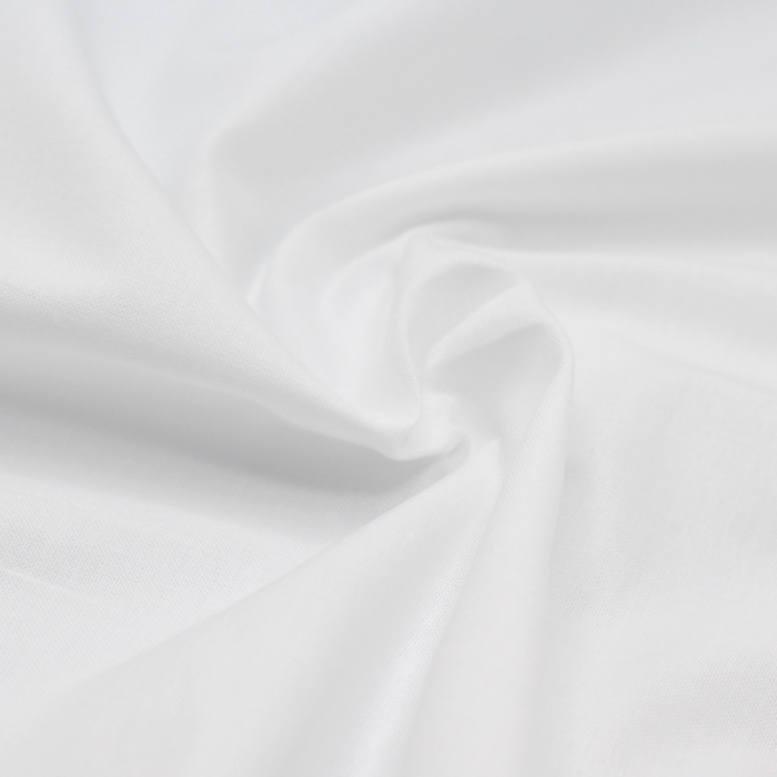 Popeline de coton douce qualité SWEET coloris uni blanc
