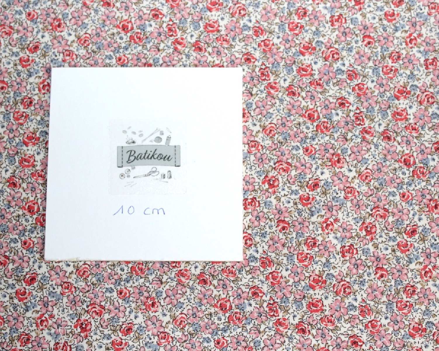 Batiste de coton SILKYNE imprimé fleuri