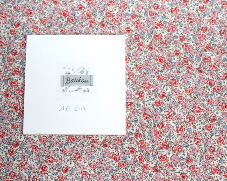 Batiste de coton SILKYNE imprimé fleuri