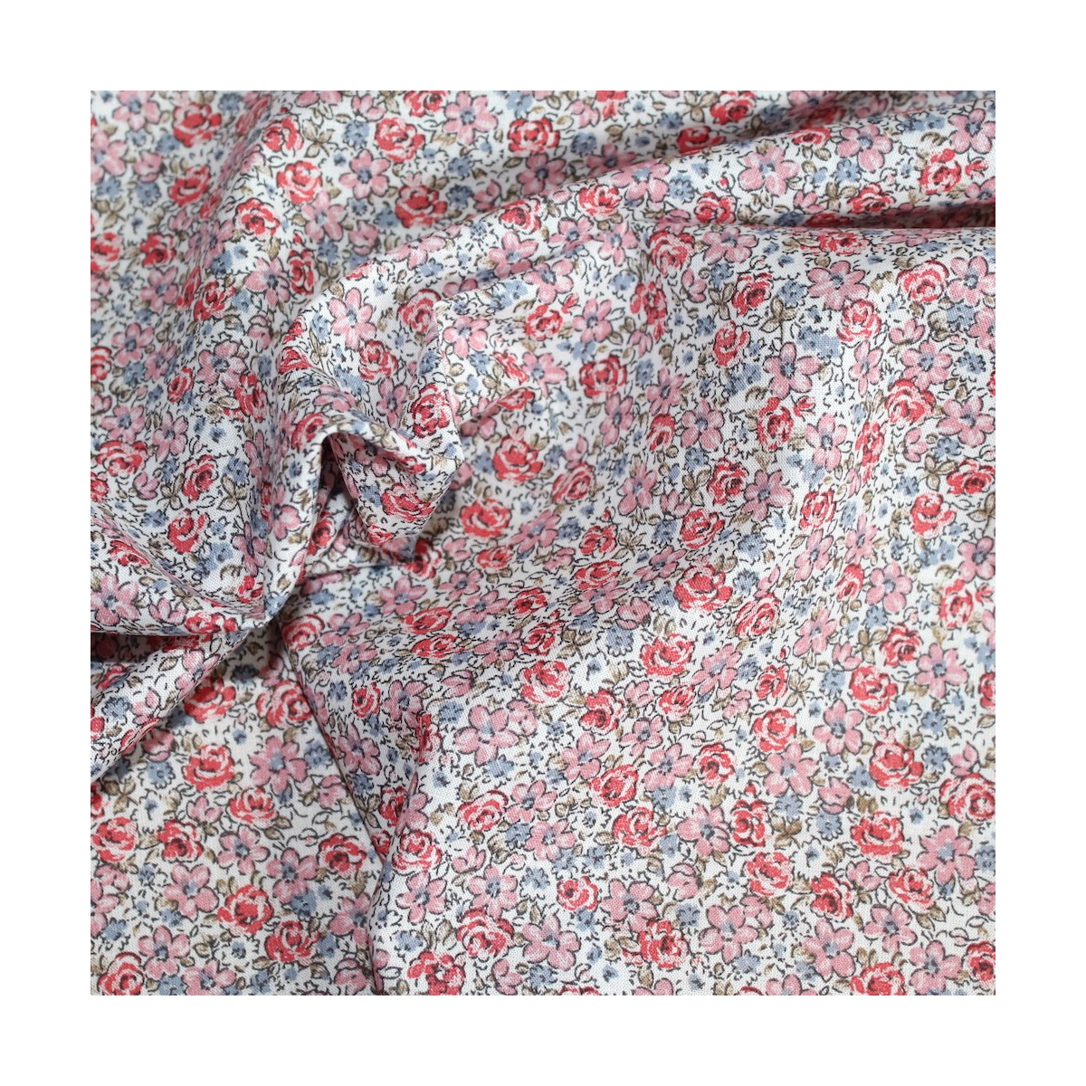 Batiste de coton SILKYNE imprimé fleuri
