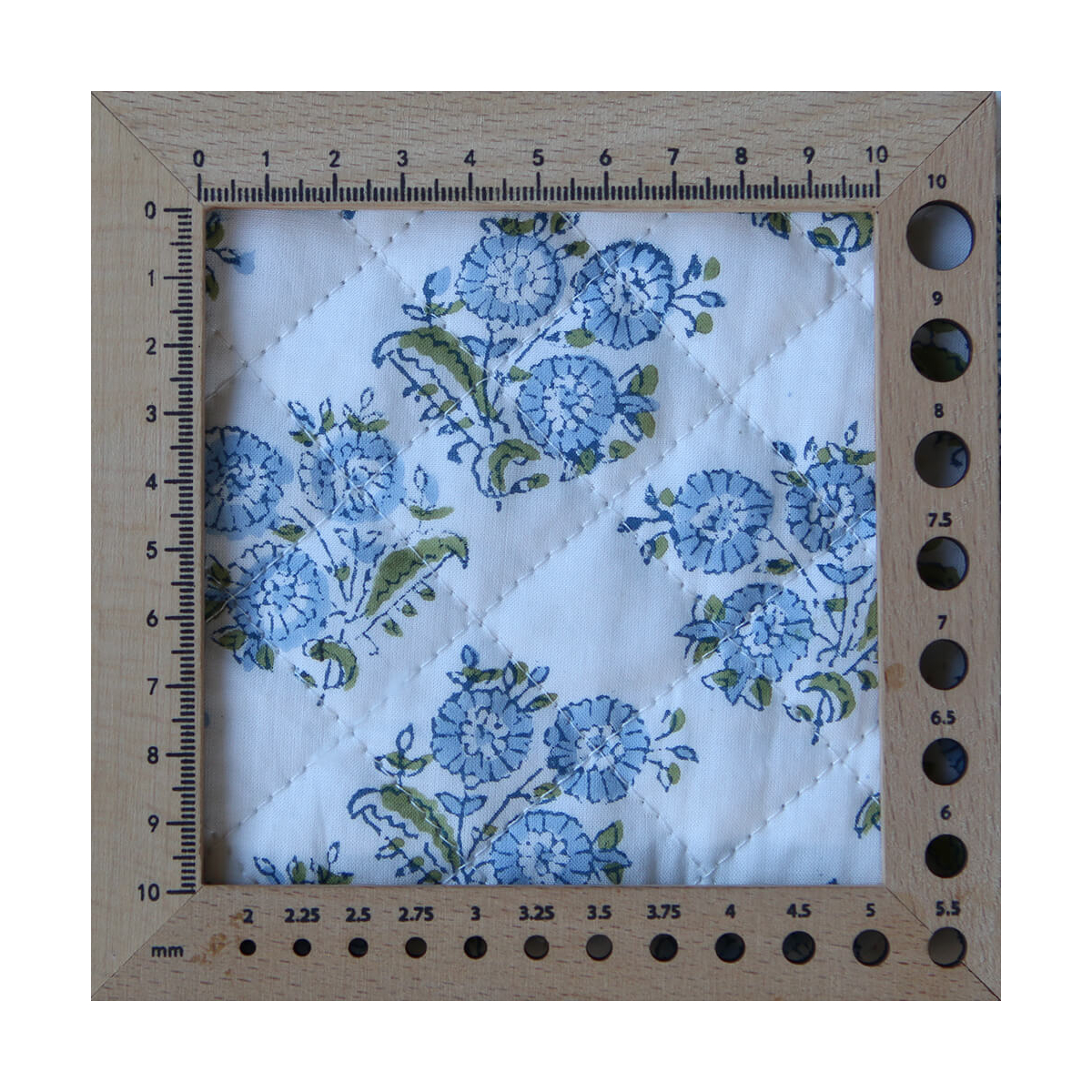 Anika - Tissu indien matelassé double face coton hand block largeur 100cm