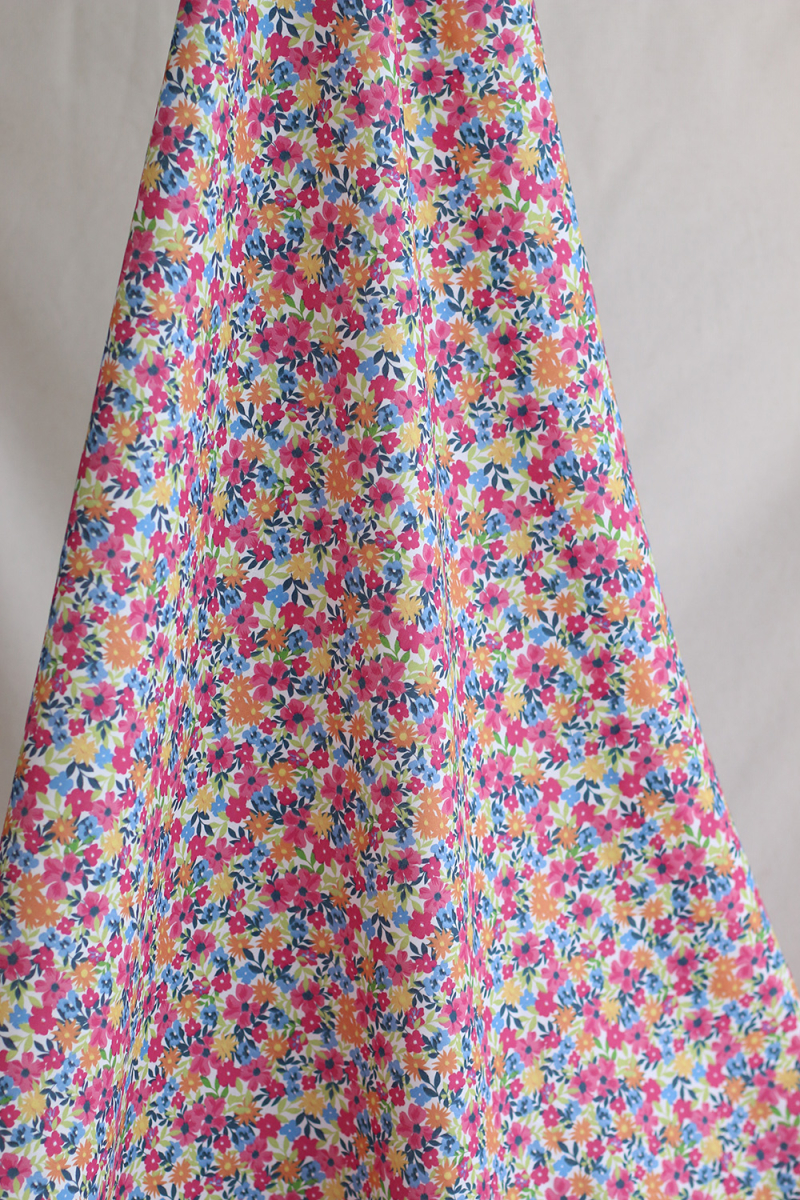 copy of Suzy - Batiste de coton douce à imprimé fleuri bleu