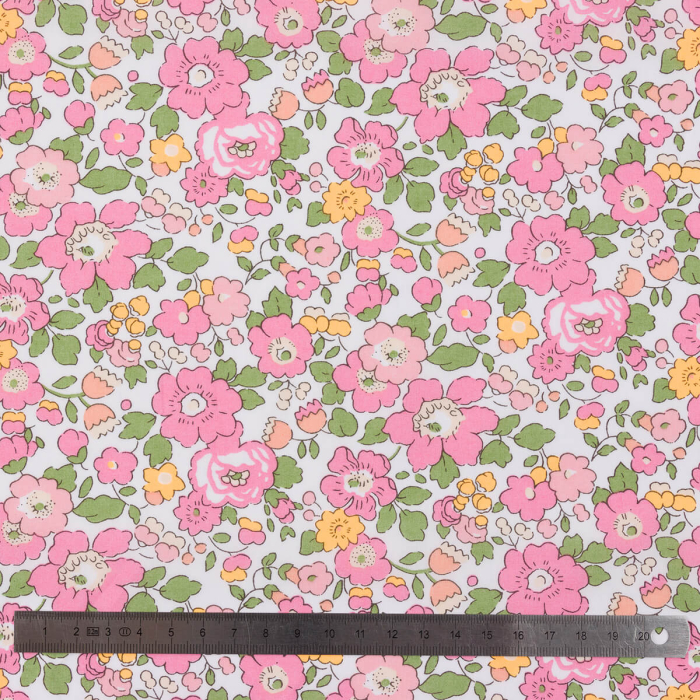 Liberty Fabrics Tana Lawn® Betsy fleur orange fluo