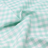 Coton vichy carreaux 10mm jade