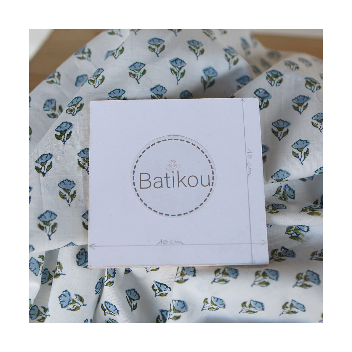 Anika B - Tissu indien coton hand block traditionnel