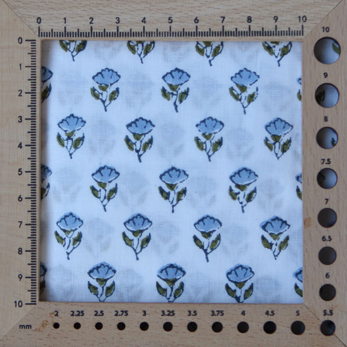 Anika B - Tissu indien coton hand block traditionnel