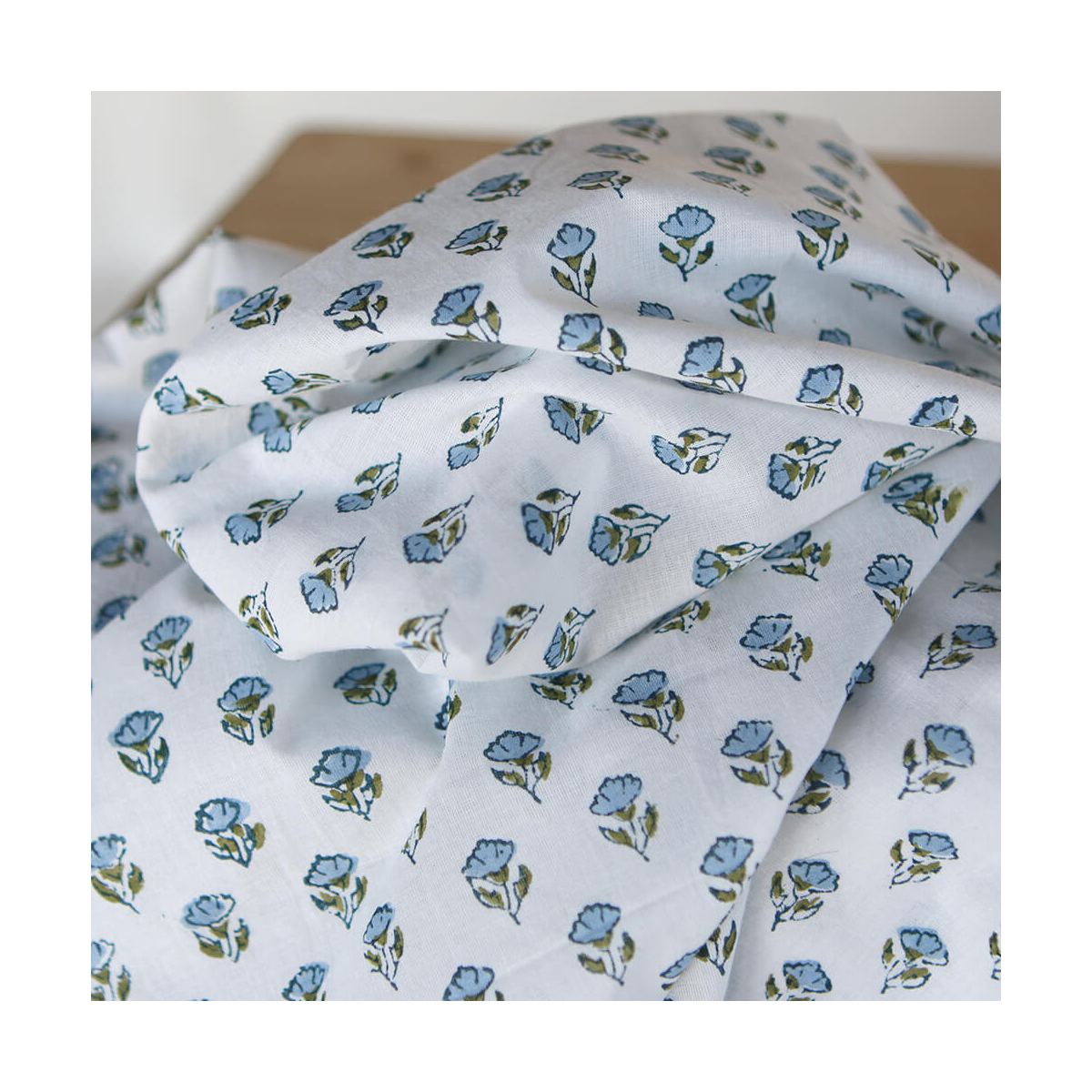 Anika B - Tissu indien coton hand block traditionnel