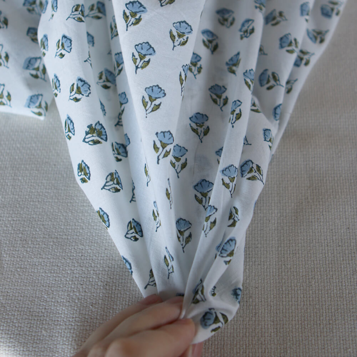 Anika B - Tissu indien coton hand block traditionnel