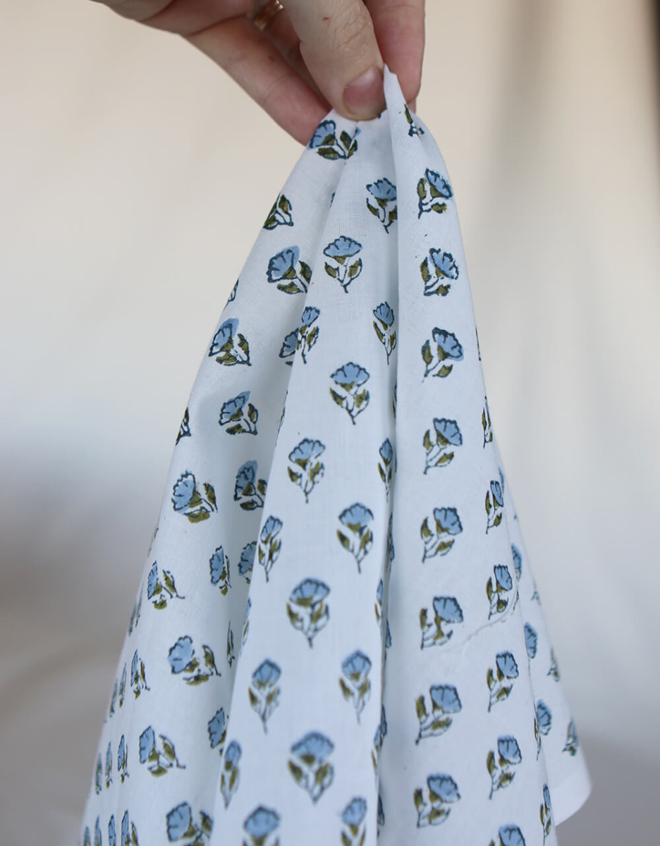 Anika B - Tissu indien coton hand block traditionnel