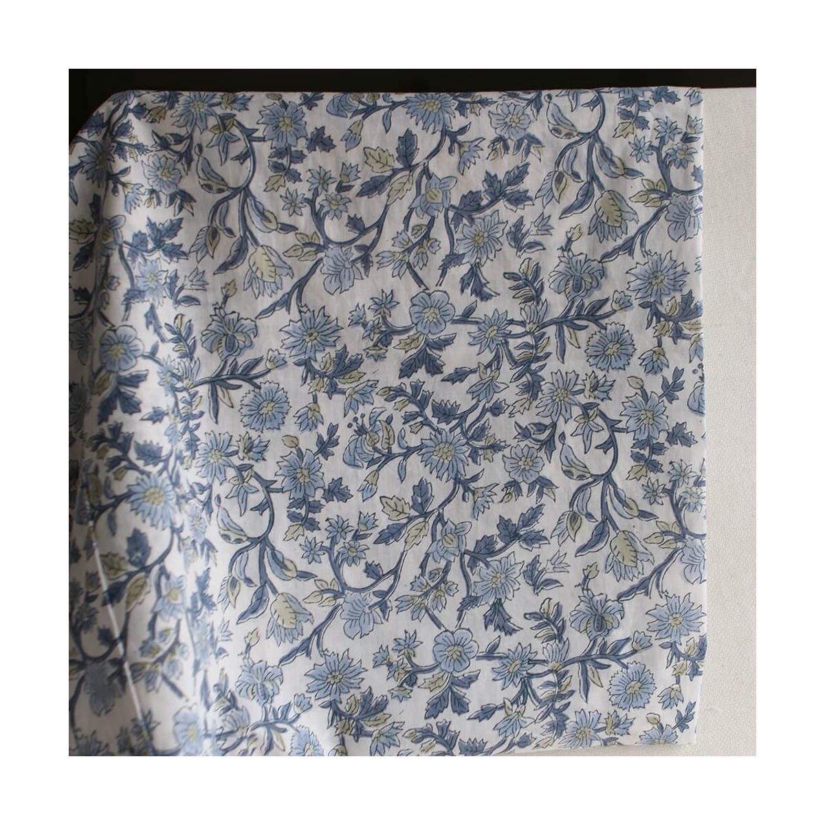 Tara - Tissu indien en coton imprimé main Hand Block