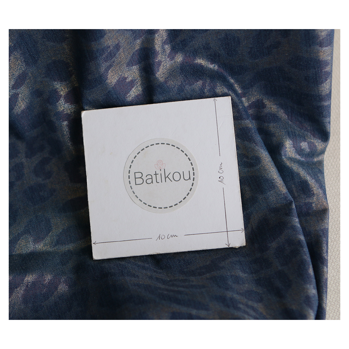 Jean denim léger coton 120gr imprimé foil Graou