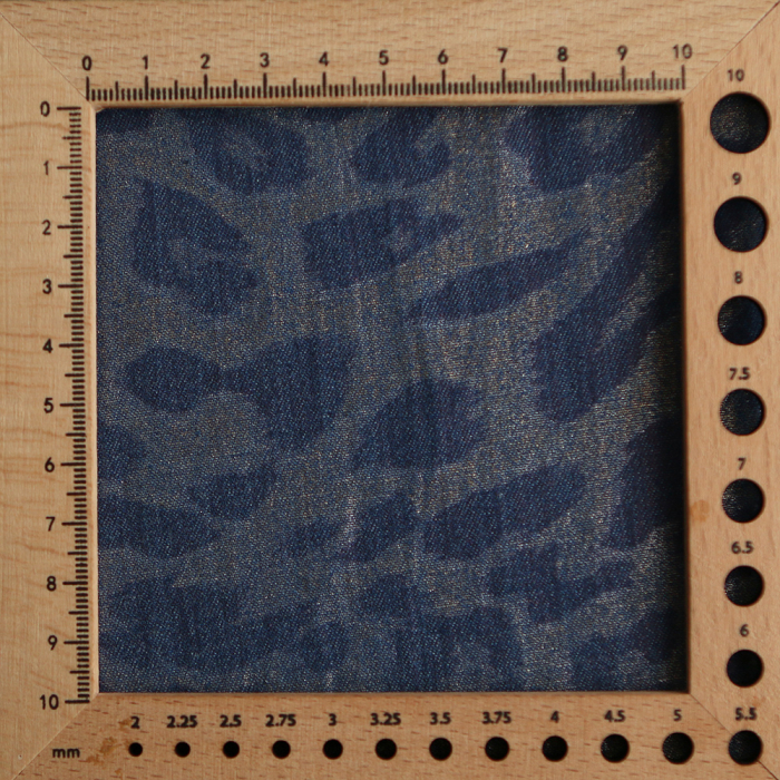 Jean denim léger coton 120gr imprimé foil Graou