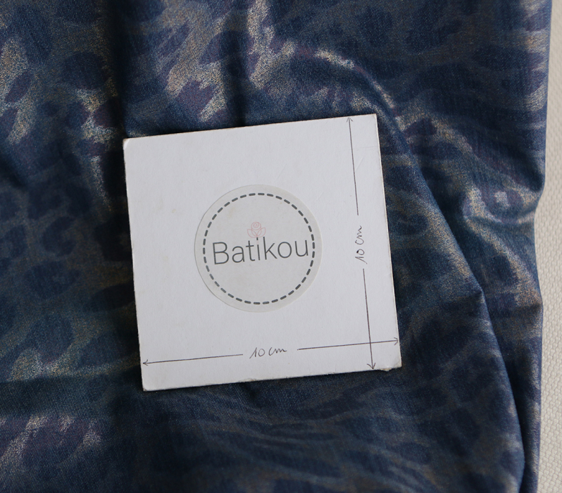 Jean denim léger coton 120gr imprimé foil Graou