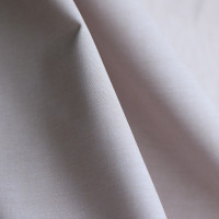 Popeline coton uni chiné effet chambray beige sable
