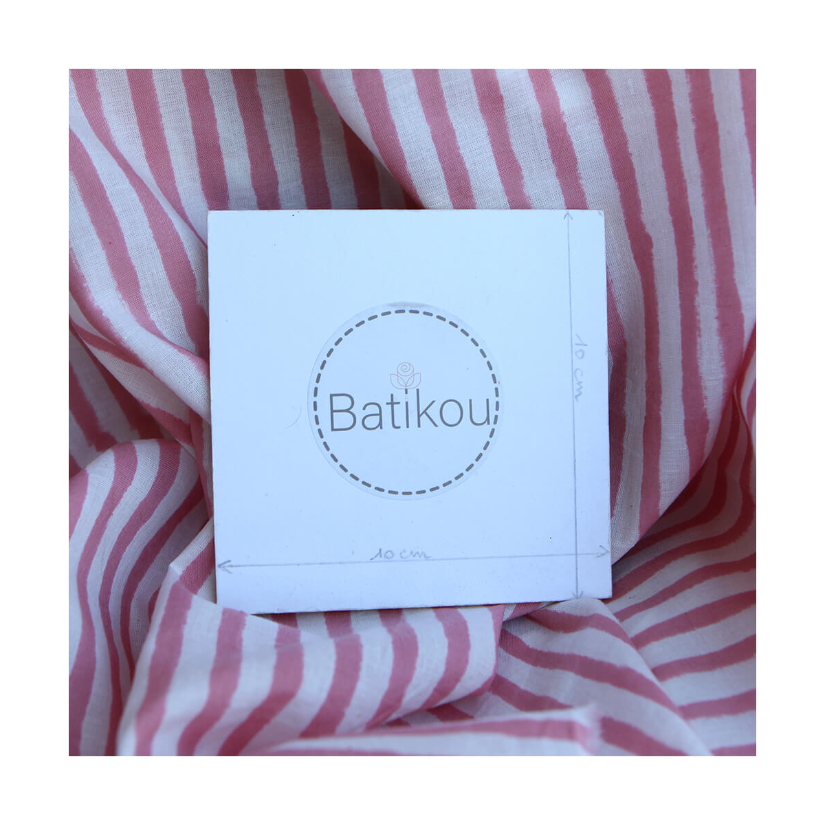 Ishara B - Tissu indien en coton imprimé main Hand Block