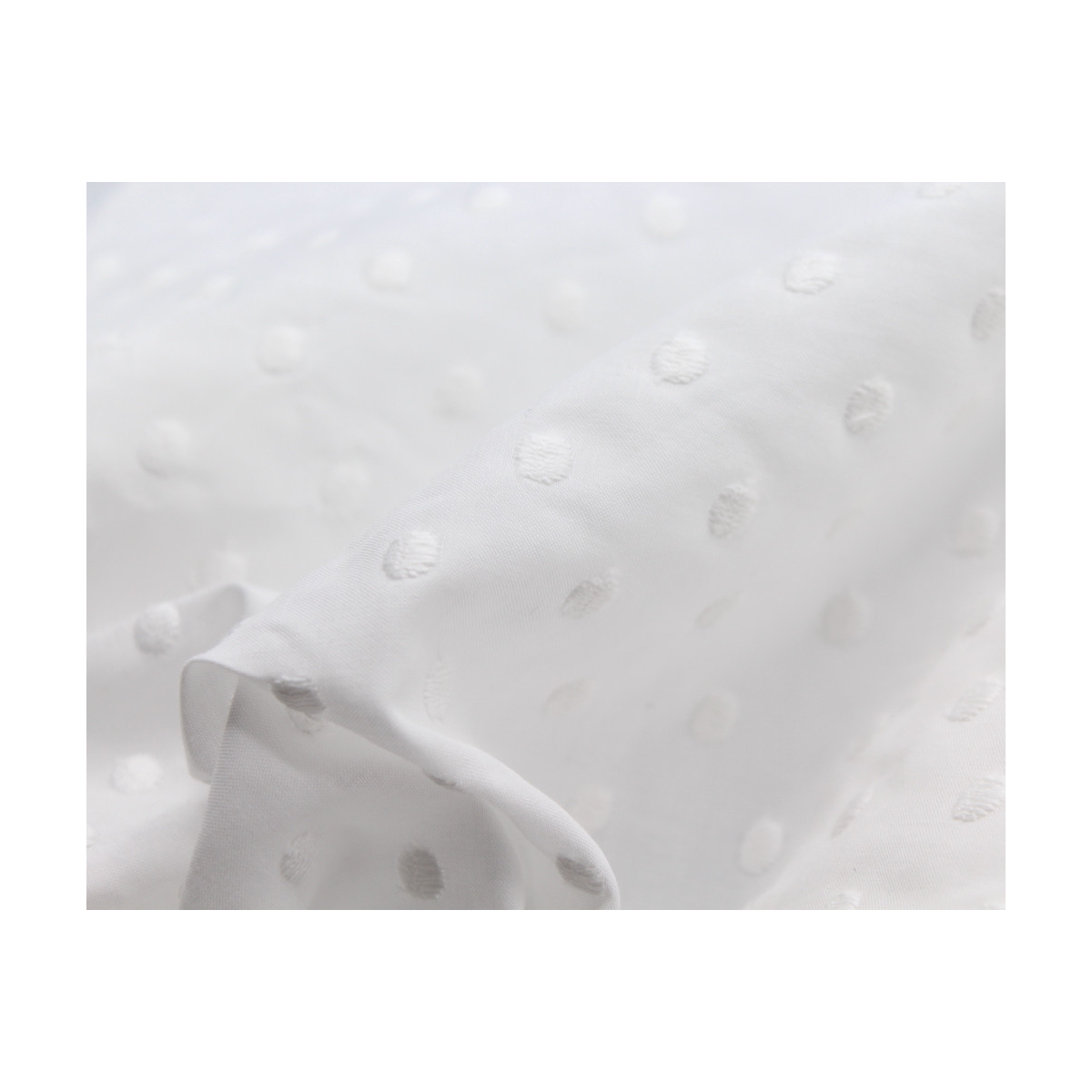 Broderie anglaise coton coloris BLANC