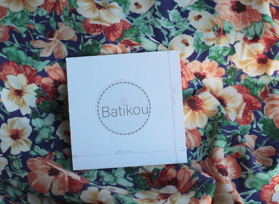 Florence - Viscose imprimée fleuri ocre Batikou - 4