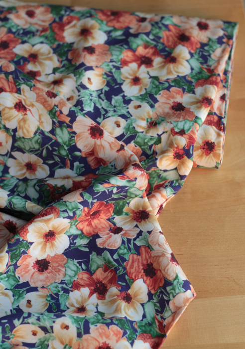 Florence - Viscose imprimée fleuri ocre Batikou - 6