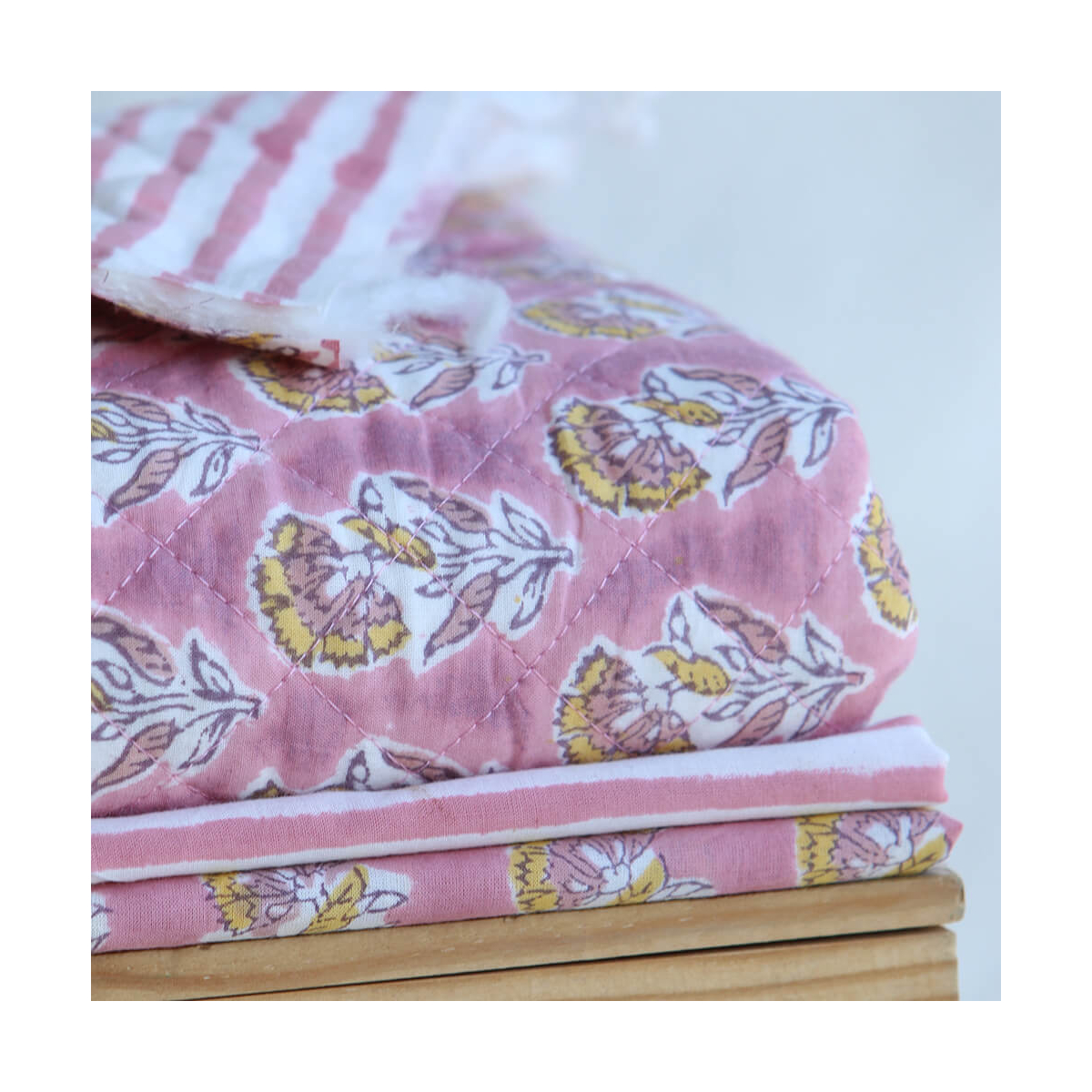 Ishara - Tissu indien en coton imprimé main Hand Block