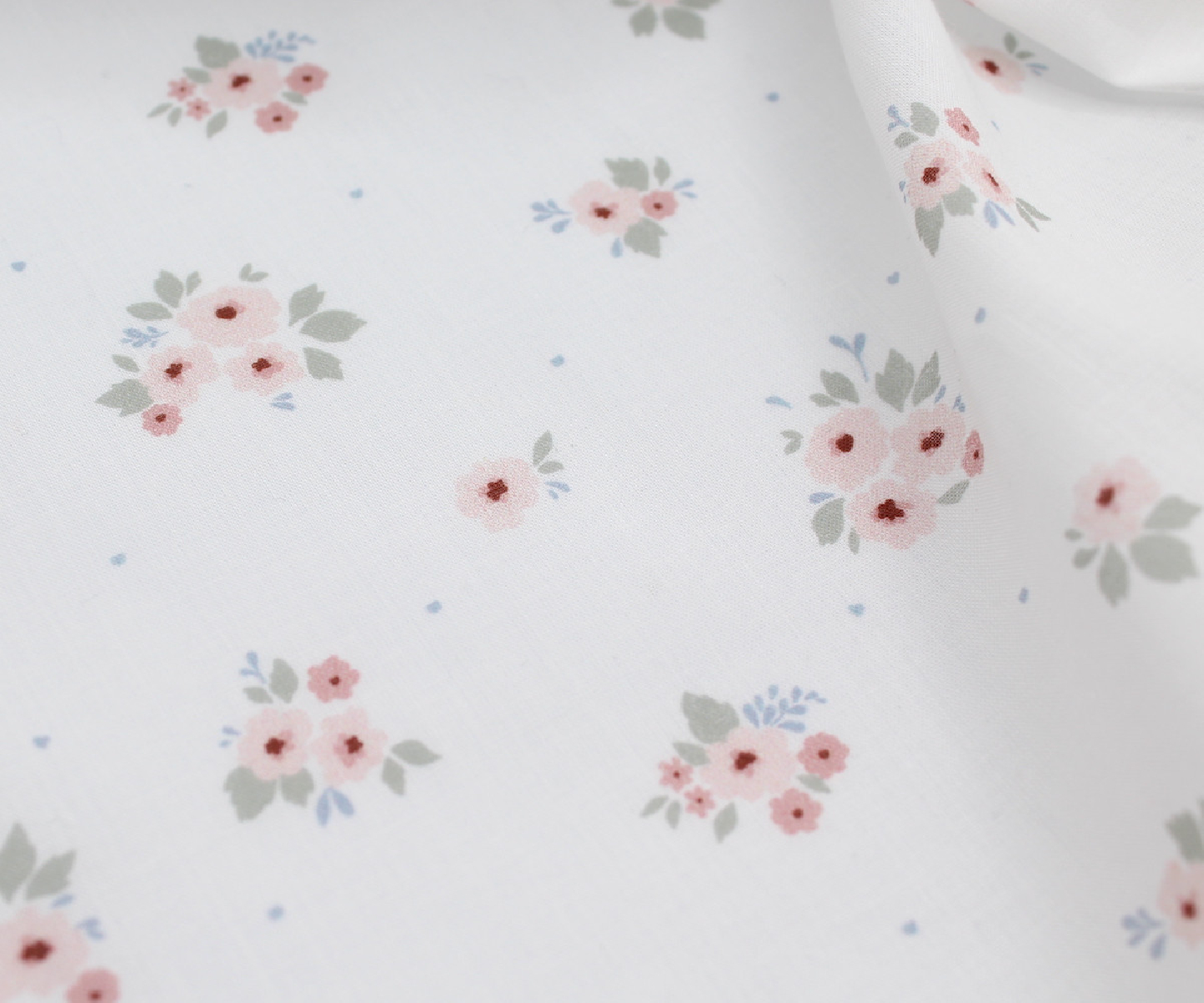 ROZEN - Batiste de coton BIO imprimé exclusif / SILKYNE