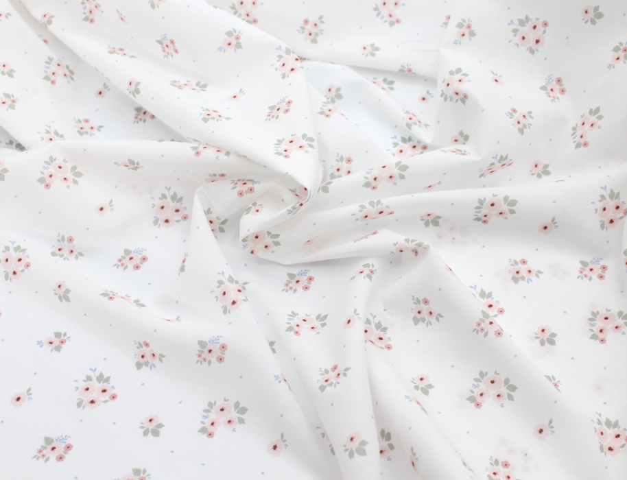 ROZEN - Batiste de coton BIO imprimé exclusif / SILKYNE