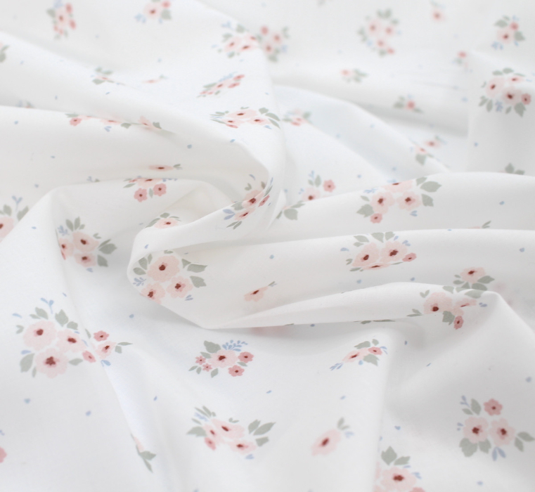 ROZEN - Batiste de coton BIO imprimé exclusif / SILKYNE