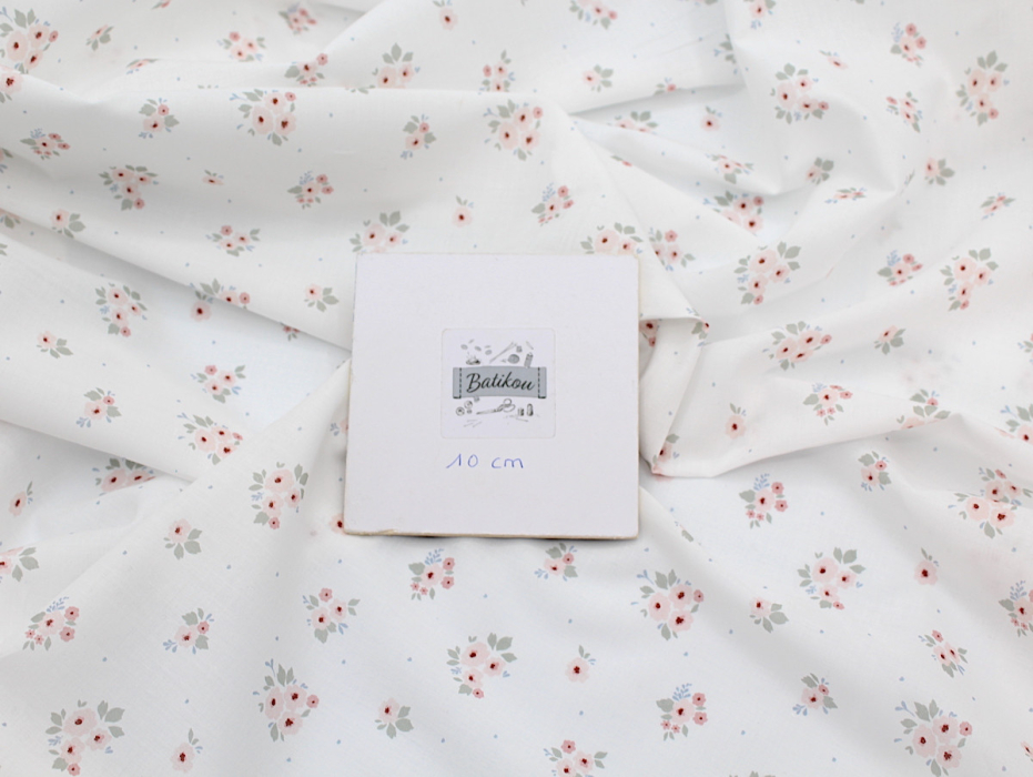 ROZEN - Batiste de coton BIO imprimé exclusif / SILKYNE