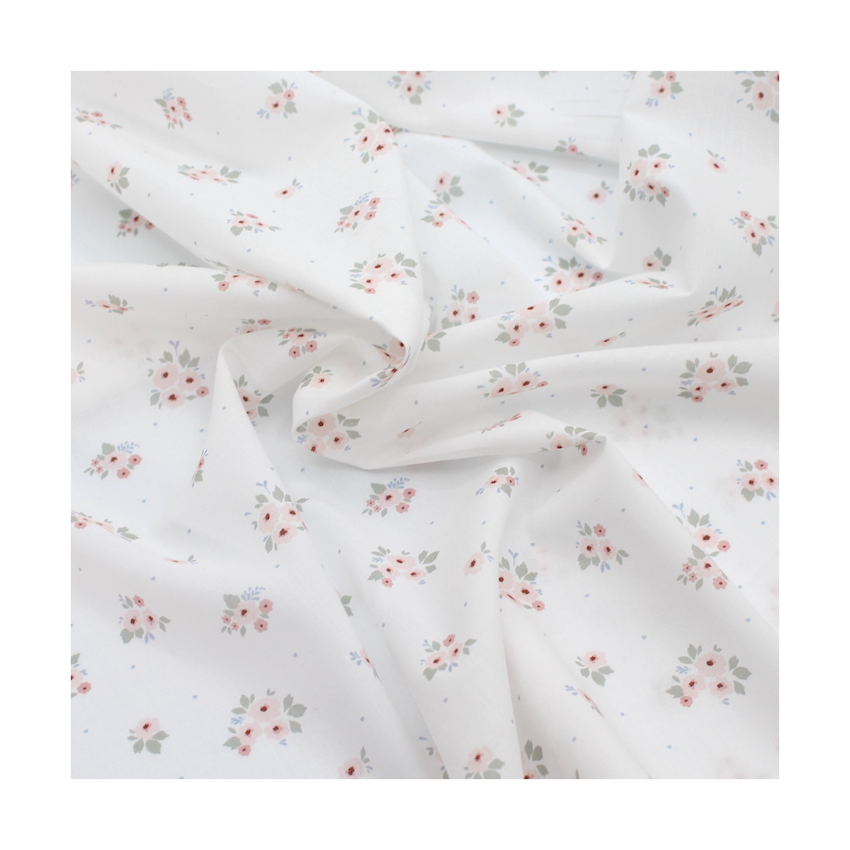 ROZEN - Batiste de coton BIO imprimé exclusif / SILKYNE