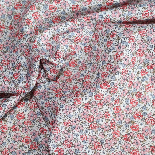 Batiste de coton SILKYNE imprimé fleuri