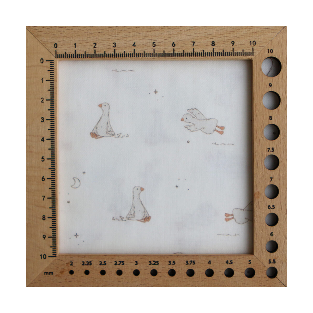 Anatole - Tissu sergé / twill fin coton organique imprimé petites oies