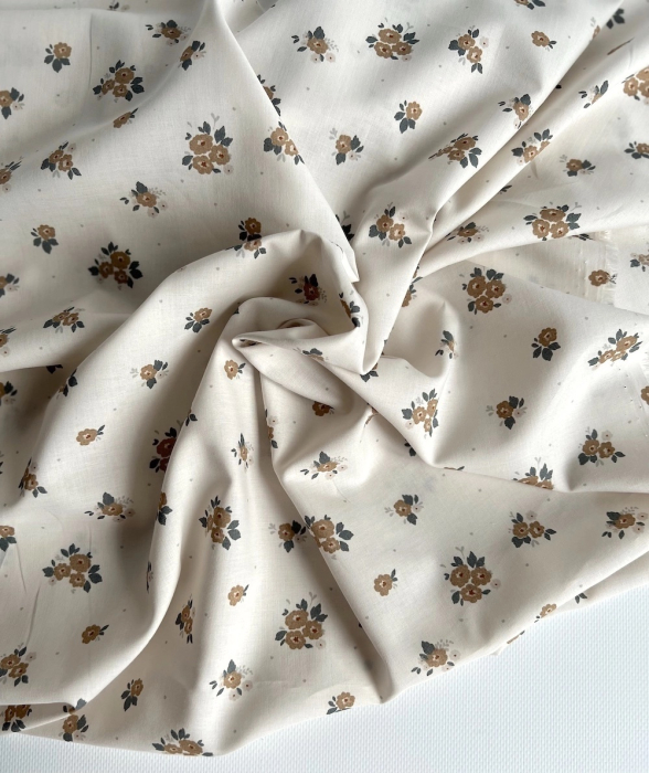 ROZEN - Batiste de coton BIO imprimé exclusif Rozen forêt / SILKYNE