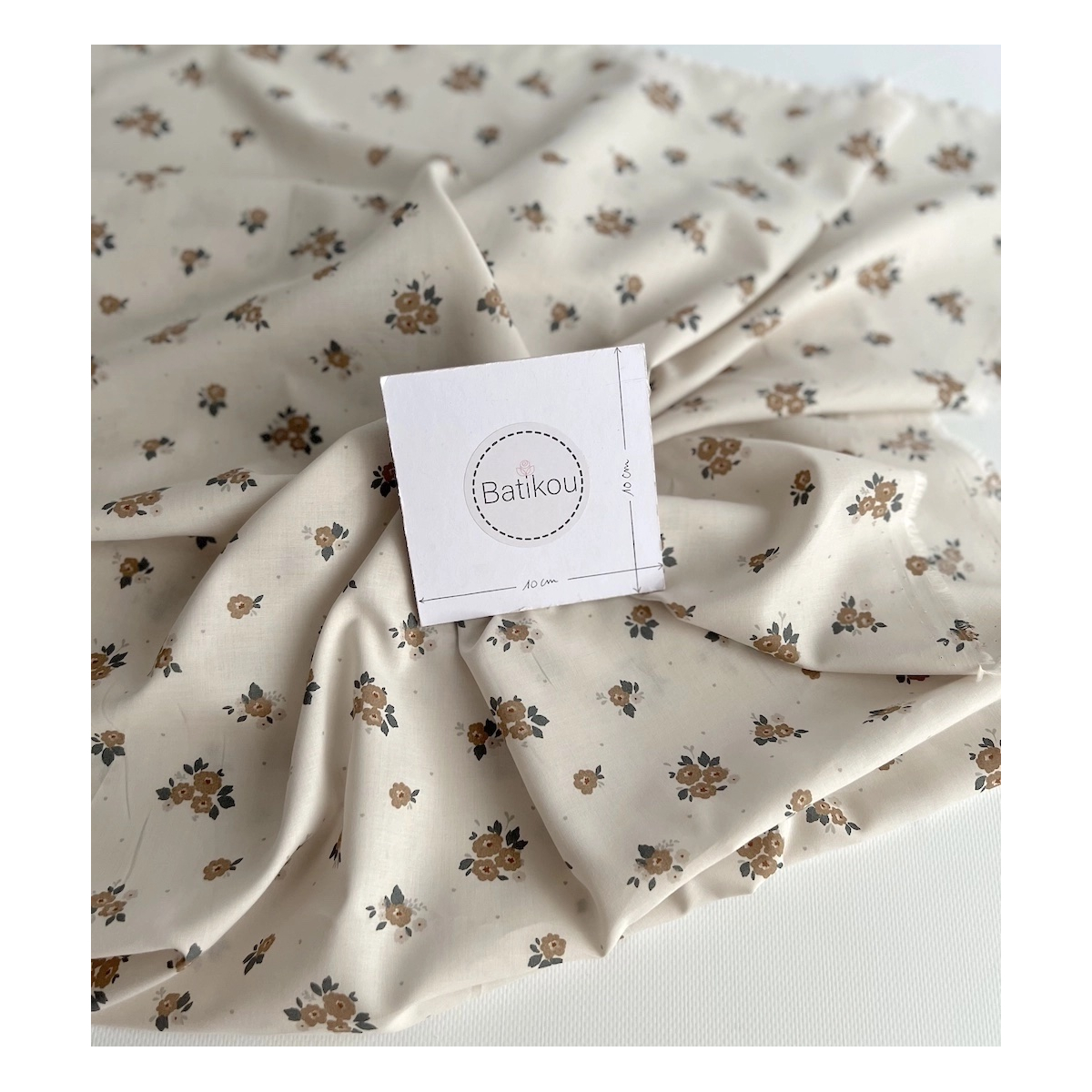 ROZEN - Batiste de coton BIO imprimé exclusif Rozen forêt / SILKYNE